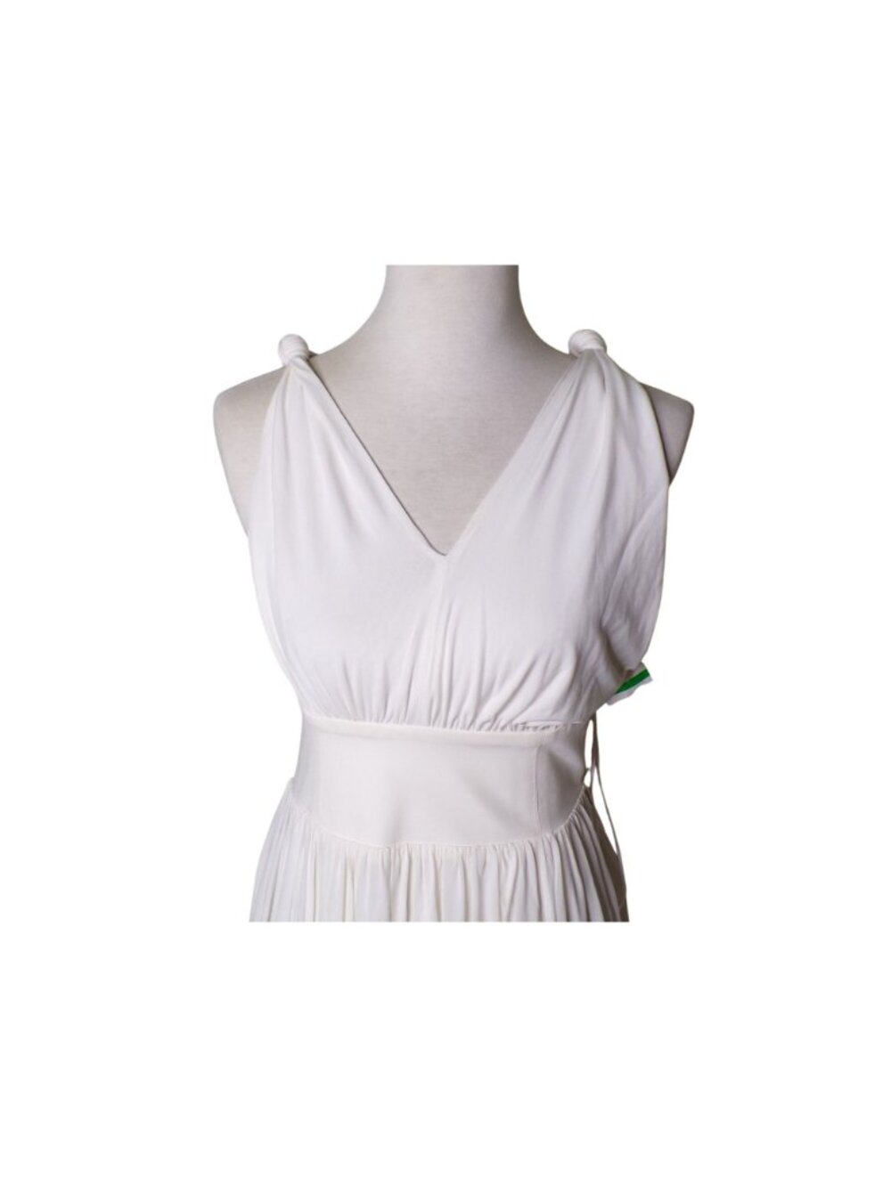 🆕LA LIGNE Balloon Hemline Jersey Midi Dress Off-White X-Small - Picture 2 of 9